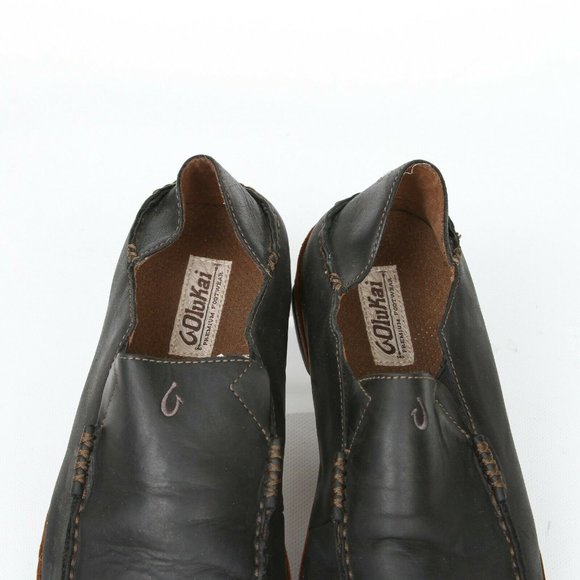 Olukai Moloa Moc Apron Toe Slip On Loafers 9.5 main image 4